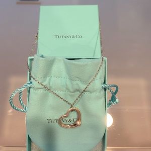 Tiffany & Co Open Heart Pendant Necklace